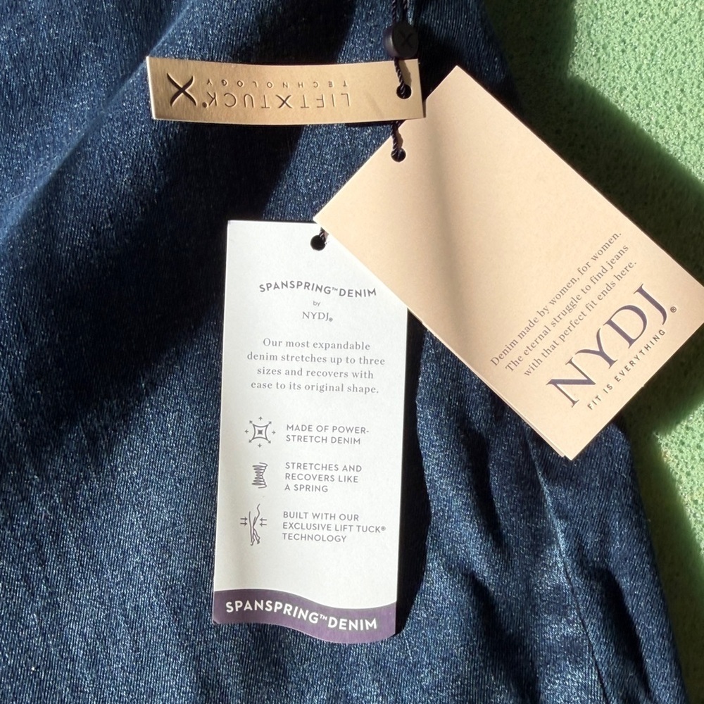 NYDJ Decker Pull On Slim Bootcut Jean Spanspring Denim Size 1X Petite NWT - Picture 5 of 12